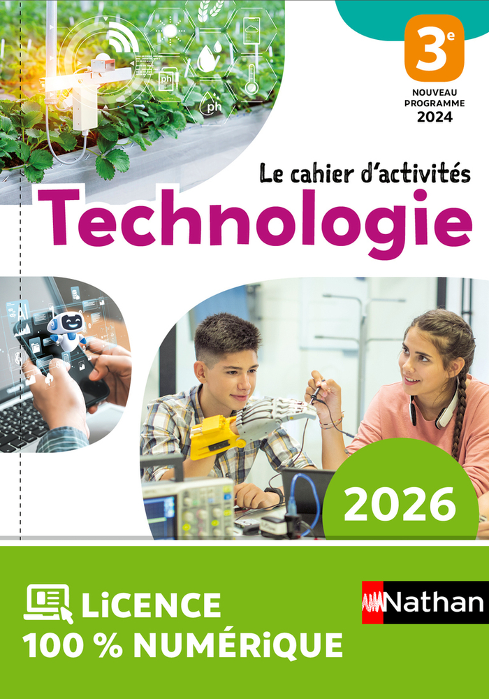 Technologie - Cahier d'activités 3ème - Ed. 2026